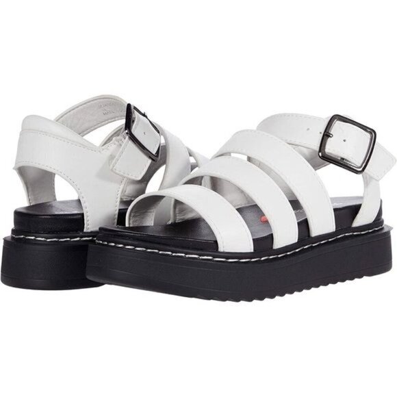 New Steve Madden Jcanddy Strappy White Sandal Spring Summer Sz Girls 3 - Picture 1 of 10